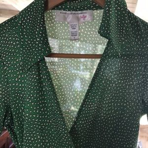 DVF vintage wrap around top
